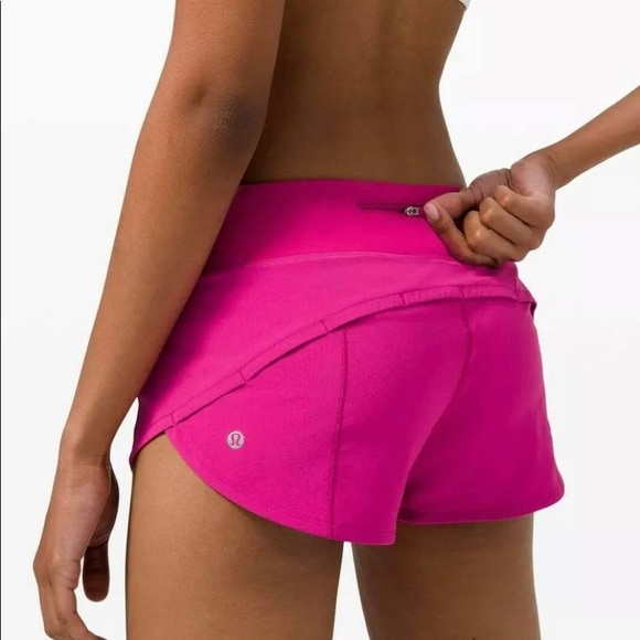 lululemon athletica Pants - Lululemon Ripened Raspberry Speed Up 2.5” Shorts - like-new condition.